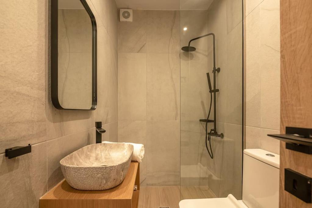 Yro Apartment Hriszí Aktí Haniá Kültér fotó